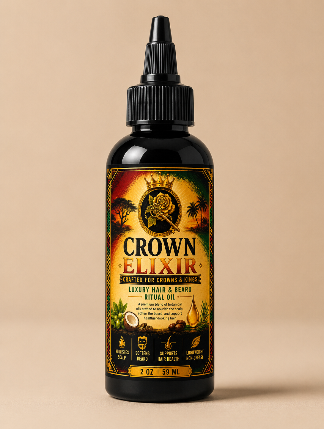 Crown Elixir | Luxury Hair & Beard Ritual Oil